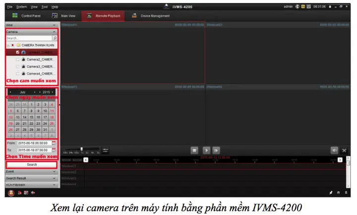 Phần Mềm Xem Camera Trên Máy Tính Ivms-4200