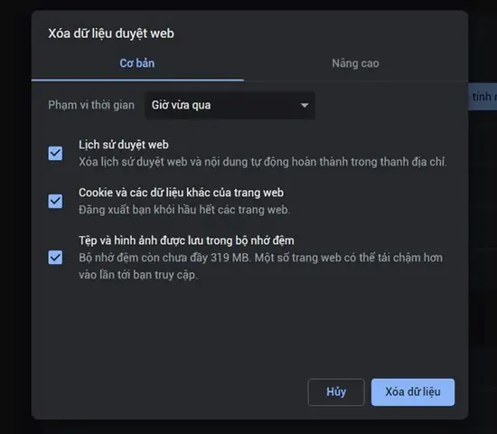 Cách Xóa Bộ Nhớ Cache Trên Trình Duyệt Chrome Của Máy Tính