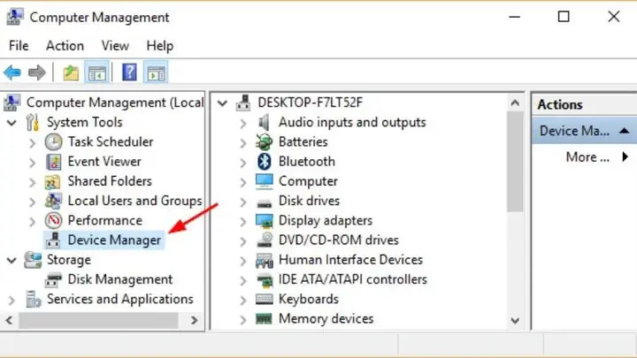 Cách 2: Gỡ Thiết Bị Cũ Trong Device Manager