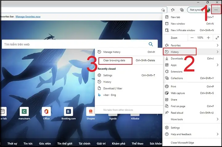 Hướng Dẫn Cách Xóa Lịch Sử Tìm Kiếm Trên Microsoft Edge