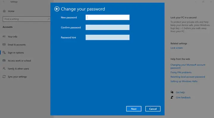 Xóa Mật Khẩu Máy Tính Windows 10 Bằng Cách Sử Dụng Local Account