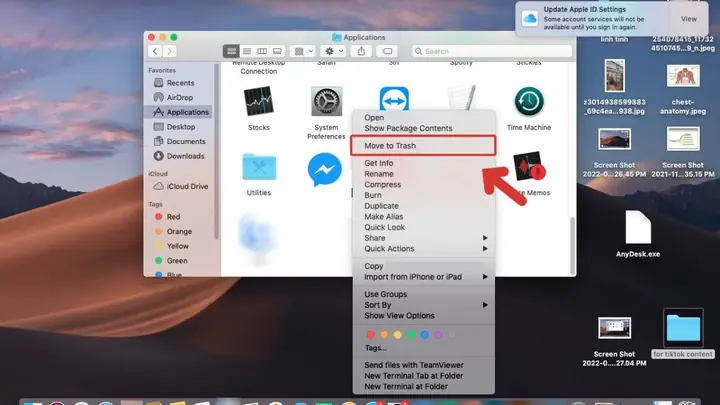 Gỡ Cài Đặt Trên Macos