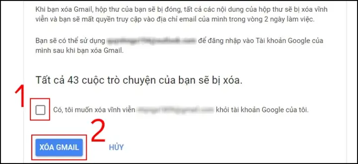 - Bước 2: Thao Tác Xóa Tài Khoản Gmail - Bước 2: Thao Tác Xóa Tài Khoản Gmail