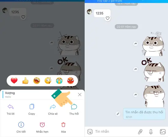 Hướng Dẫn Thu Hồi Và Xóa Tin Nhắn Zalo