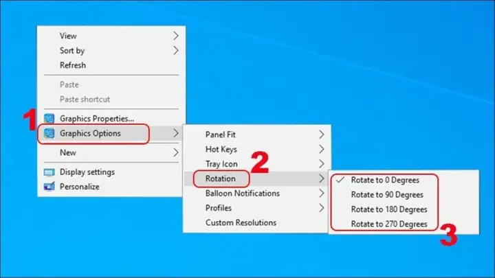 Cách Xoay Màn Hình Máy Tính Bằng Graphics Options Cách Xoay Màn Hình Máy Tính Bằng Graphics Options