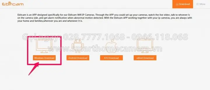 Bước 2 : Chọn Mục ” Windows Download ” Tải Về Máy Bước 2 : Chọn Mục ” Windows Download ” Tải Về Máy