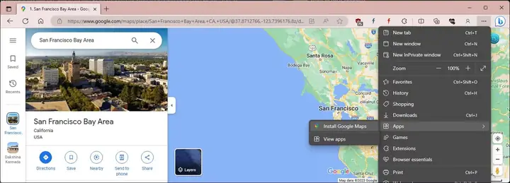 Cách Cài Đặt Google Maps Làm Ứng Dụng Desktop Bằng Microsoft Edge Cách Cài Đặt Google Maps Làm Ứng Dụng Desktop Bằng Microsoft Edge