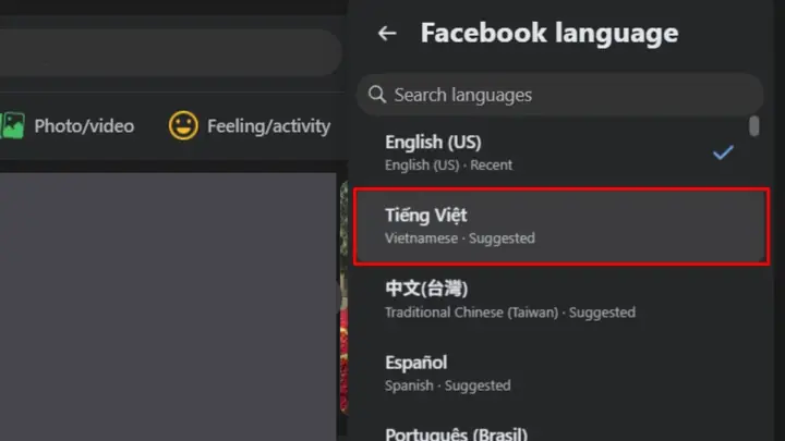 Hướng Dẫn Cài Đặt Tiếng Việt Cho Facebook Trên Máy Tính