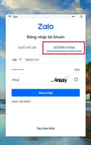 *đăng Nhập Bằng Số Điện Thoại Và Mật Khẩu.