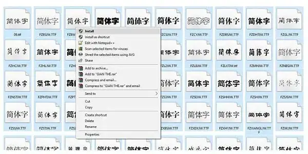 Hướng Dẫn Chi Tiết Cách Cài Font Chữ Tiếng Trung Cho Máy Tính Windows