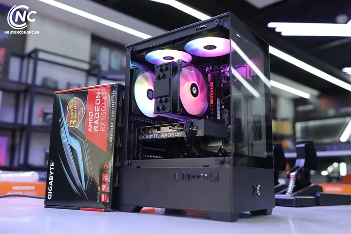 Bộ Pc Gaming Core I5 12400f / Ram 16gb / Amd Rx 6500 Xt 4g
