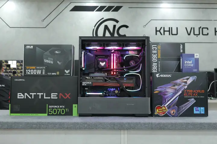 Bộ Pc Đồ Hoạ Core I9-14900k, Ram 64gb, Rtx 5070 Ti 16gb Bộ Pc Đồ Hoạ Core I9-14900k, Ram 64gb, Rtx 5070 Ti 16gb