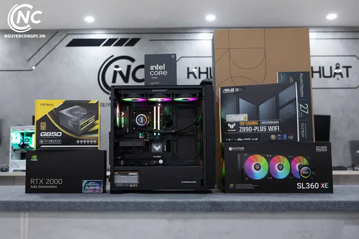 Bộ Pc Đồ Hoạ Intel Core Ultra 9 285k, Ram 64gb, Rtx 2000 Ada 16gb Bộ Pc Đồ Hoạ Intel Core Ultra 9 285k, Ram 64gb, Rtx 2000 Ada 16gb