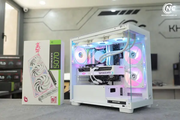 Bộ Pc Gaming Core I7-14700k, Ram 32gb Ddr5, Rtx 5070 Ultra White Bộ Pc Gaming Core I7-14700k, Ram 32gb Ddr5, Rtx 5070 Ultra White