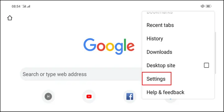 - Sử Dụng Menu Setting Trong Google Chrome