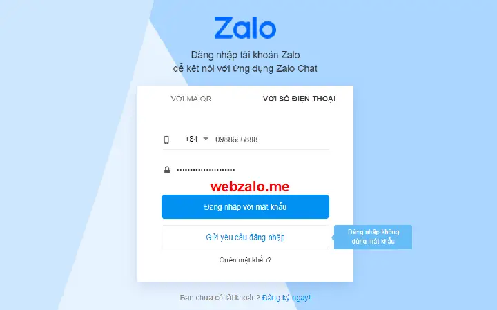 Cách Đăng Nhập Zalo Web Bằng Số Điện Thoại