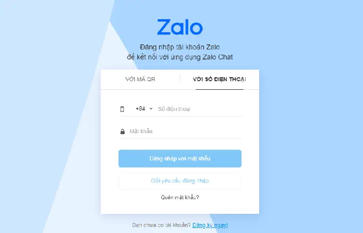 Cách Đăng Nhập Zalo Web Bằng Số Điện Thoại