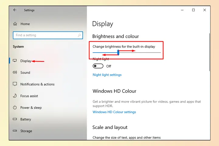 Điều Chỉnh Độ Sáng Màn Hình Pc Qua Settings