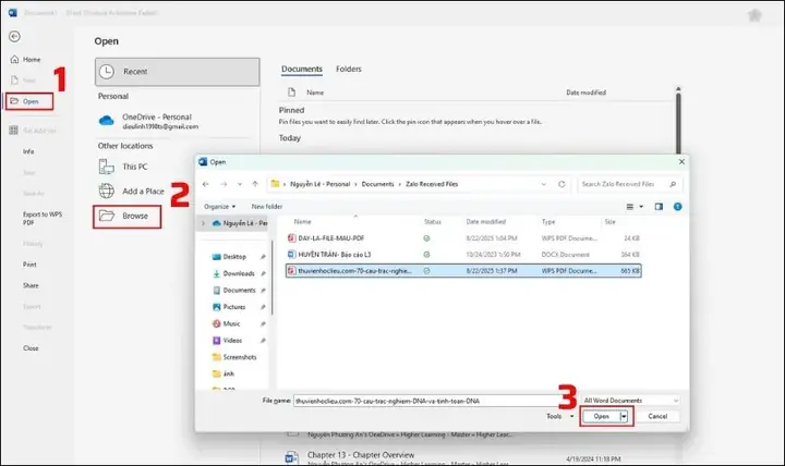 Bước 3: Chọn File Pdf Cần Chỉnh Sửa Và Nhấn Ok