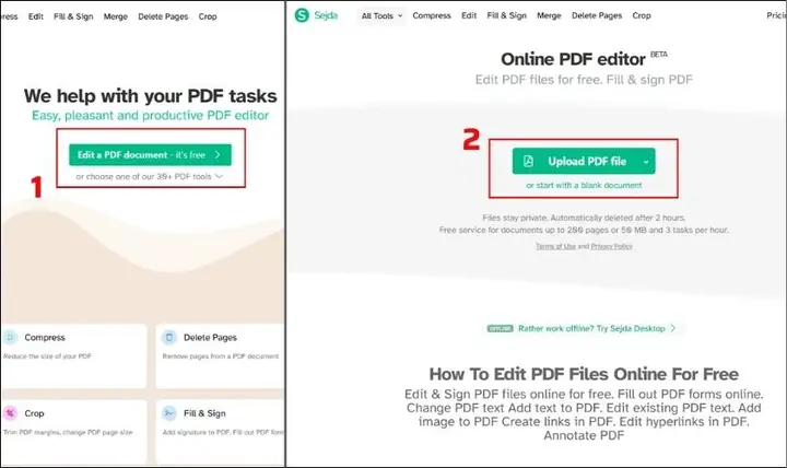 Cách Chỉnh Sửa File Pdf Online Miễn Phí Bằng Sejda