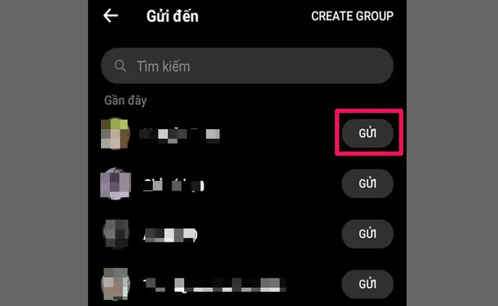 Bước 4: Chọn Gửi Bước 4: Chọn Gửi