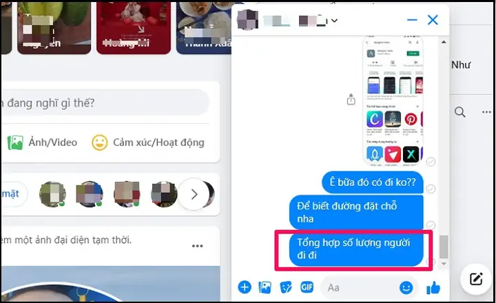 Bước 2: Vào Cuộc Hội Thoại Và Dòng Tin Nhắn Muốn Chuyển Tiếp Bước 2: Vào Cuộc Hội Thoại Và Dòng Tin Nhắn Muốn Chuyển Tiếp