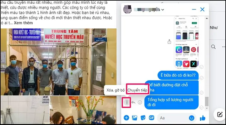 Bước 3: Chọn Biểu Tượng Ba Chấm, Rồi Nhấn Vào Chuyển Tiếp Bước 3: Chọn Biểu Tượng Ba Chấm, Rồi Nhấn Vào Chuyển Tiếp