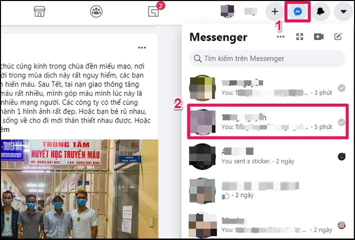 Bước 1: Truy Cập Vào Messenger Bước 1: Truy Cập Vào Messenger