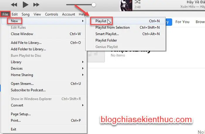 #2. Đồng Bộ Nhạc Bằng Itunes – Tùy Chọn Từng Playlist Bạn Yêu Thích