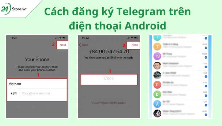 Cách Đăng Ký Telegram Trên Điện Thoại Android