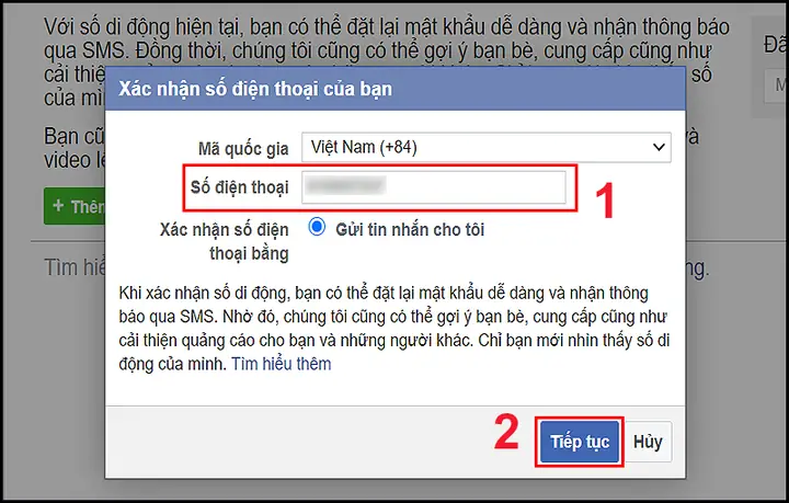 Đăng Nhập Facebook Bằng Số Điện Thoại