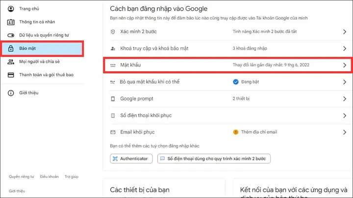 Làm Thế Nào Để Thay Đổi Mật Khẩu Gmail Trên Máy Tính?