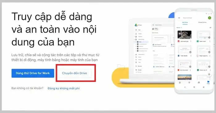 Click Vào Chuyển Đến Drive Click Vào Chuyển Đến Drive