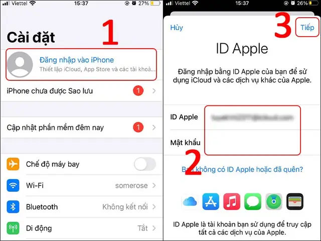 Đăng Nhập Icloud Trên Iphone