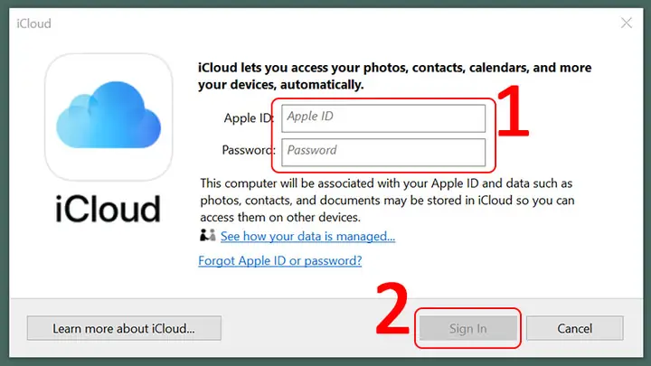 Đăng Nhập Icloud Trên Máy Tính