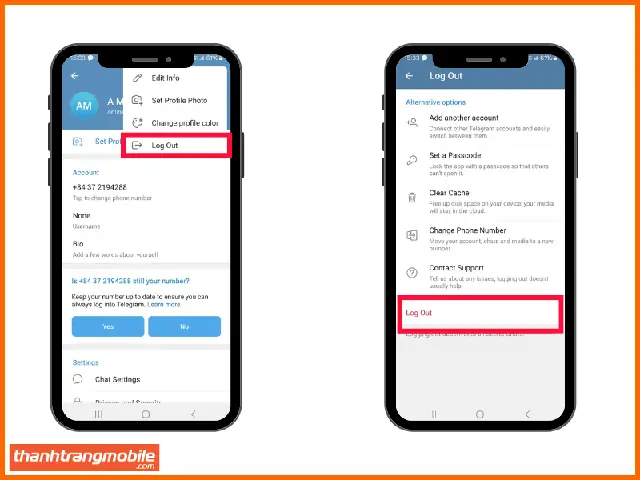 Cách Đăng Xuất Telegram Trên Android