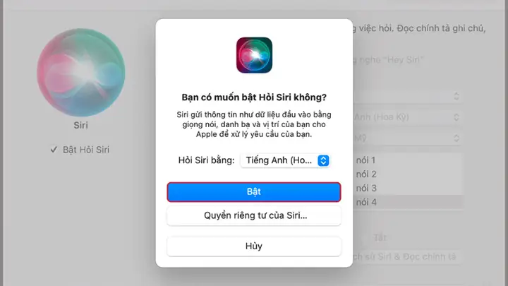 Cài Đặt Báo Thức Trên Macbook Bằng Siri