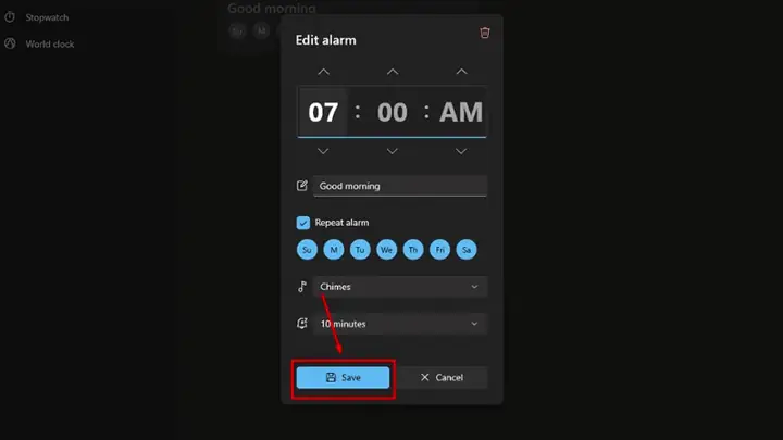 Cách Đặt Báo Thức Trên Máy Tính Win 11