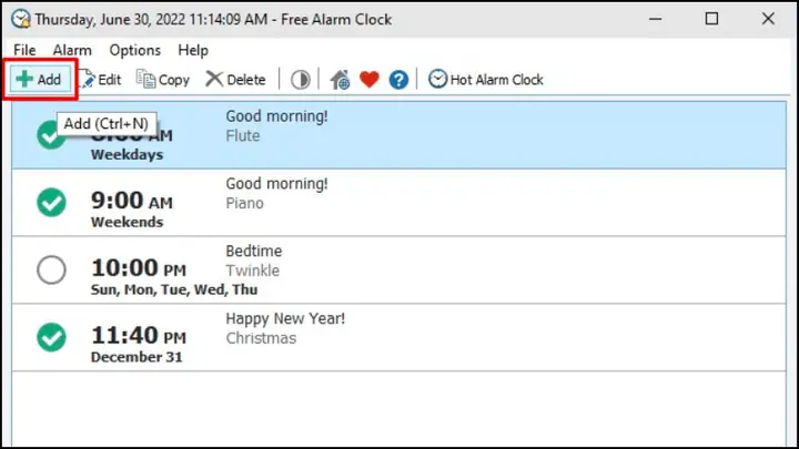 Cài Đặt Báo Thức Trên Laptop Win 10 Bằng Free Alarm Clock