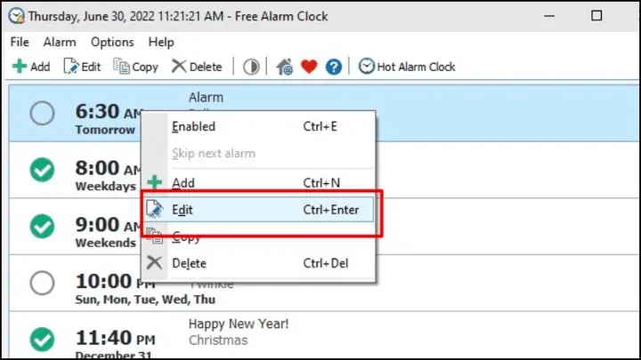 Cài Đặt Báo Thức Trên Laptop Win 10 Bằng Free Alarm Clock