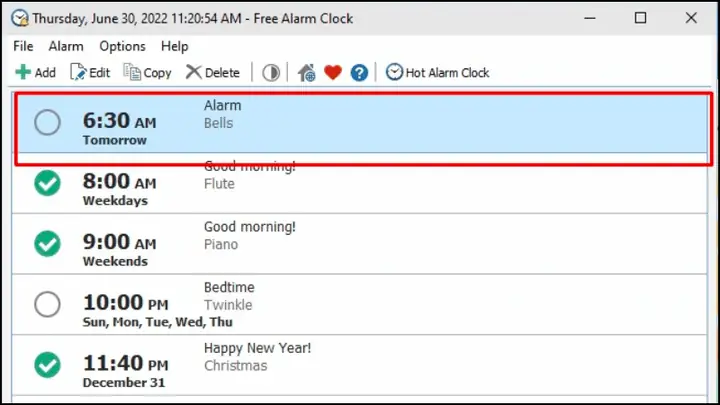 Cài Đặt Báo Thức Trên Laptop Win 10 Bằng Free Alarm Clock