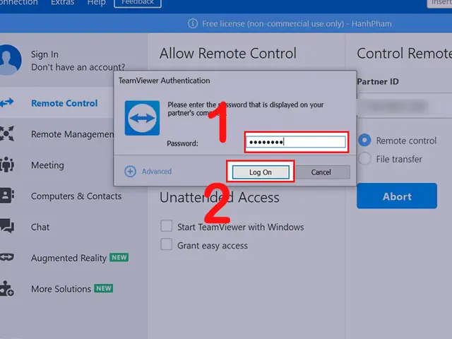 Cách Sử Dụng Teamviewer Trên Máy Tính
