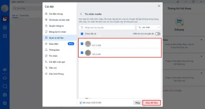 Cách Dọn Dẹp Bộ Nhớ Zalo Trên Máy Tính