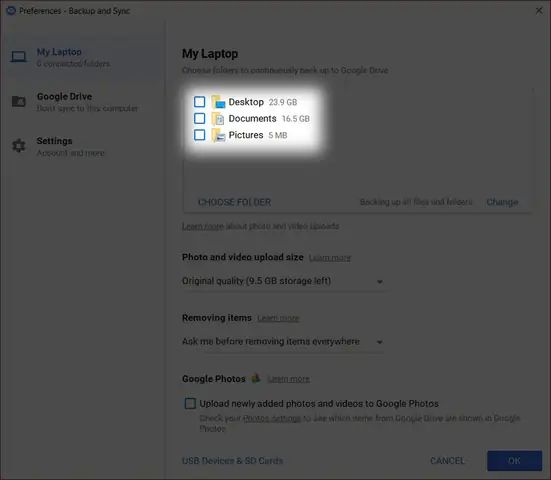 Ngưng Đồng Bộ Các File Và Thư Mục Lên Google Drive Ngưng Đồng Bộ Các File Và Thư Mục Lên Google Drive