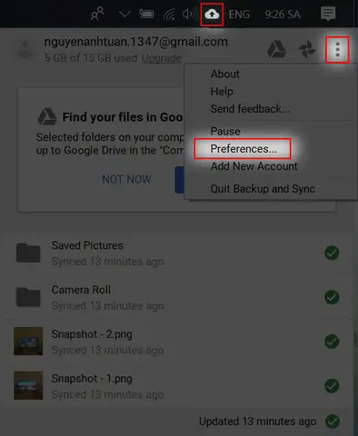 Ngưng Đồng Bộ Các File Và Thư Mục Lên Google Drive Ngưng Đồng Bộ Các File Và Thư Mục Lên Google Drive