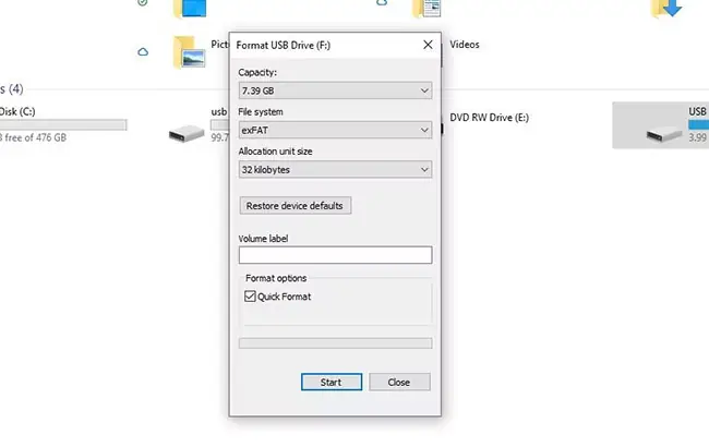 Format Thẻ Sd Trên Windows Thông Qua File Explorer