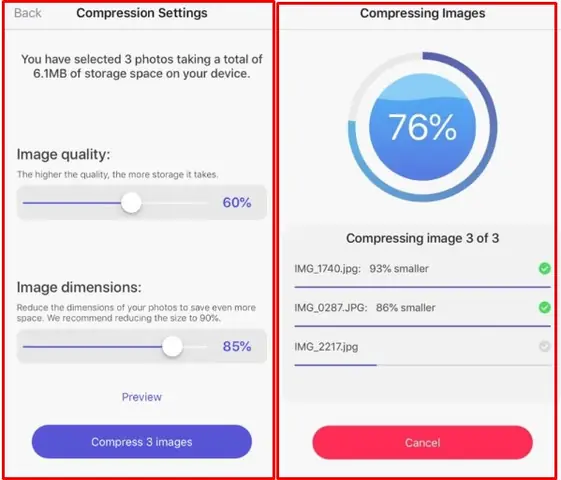 Compress Photos & Pictures Trên Ios