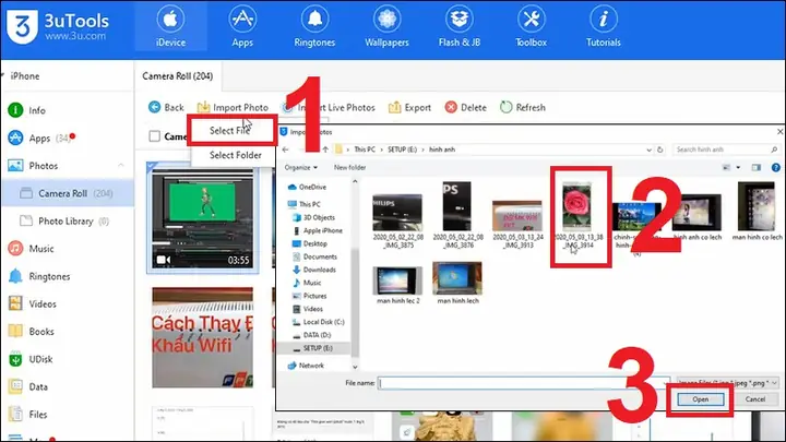 Chuyển Hình Ảnh Từ Máy Tính Vào Iphone Bằng 3utools Chuyển Hình Ảnh Từ Máy Tính Vào Iphone Bằng 3utools