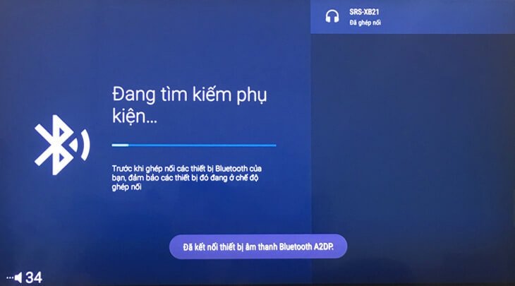 Hình ảnh minh họa quá trình ghép nối thiết bị không dây với TV Samsung
