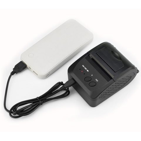 Hình ảnh mô tả một chiếc máy in bill bluetooth nhỏ gọn, sẵn sàng hoạt động